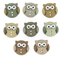 Sew Cute Owls button set