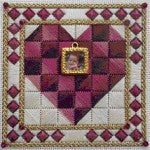 Watercolor Heart - Quilt Collection canvaswork pattern