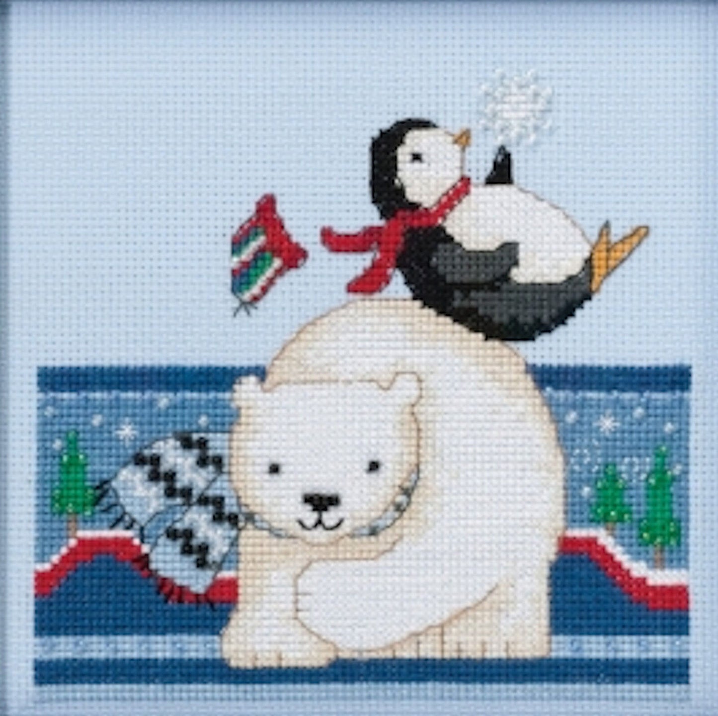 Polar Opposites - Polar Play counted cross stitch kit