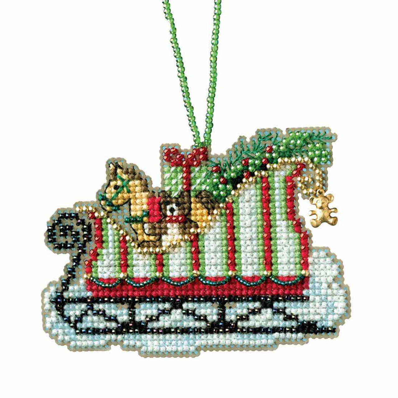 Toyland Sleigh counted cross stitch kit