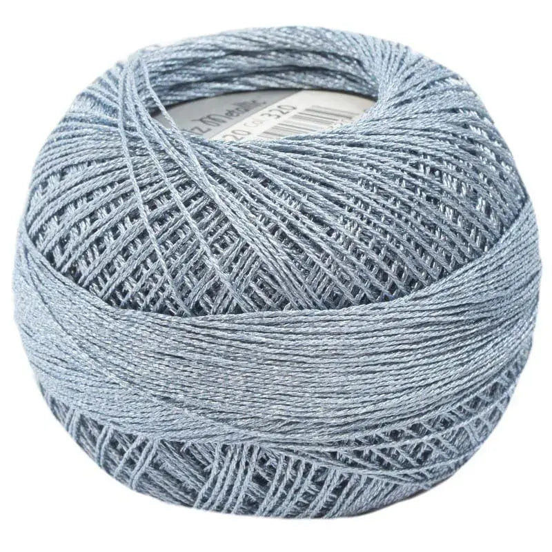 320 Steel Blue - Lizbeth #20 metallic crochet/tatting thread