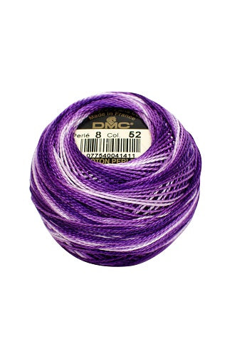 52 Variegated Violet - DMC #8 Perle Cotton Ball