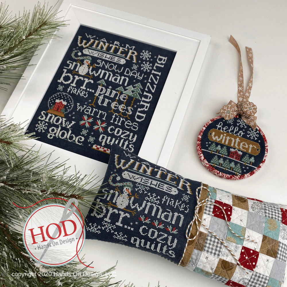 Let's Talk Winter counted cross stitch chart