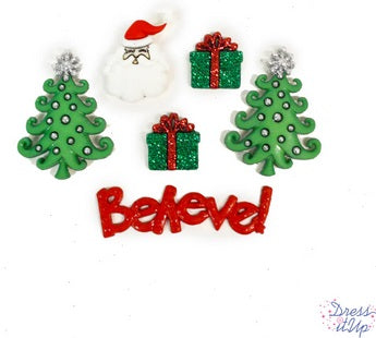 Whimsical Christmas buttons