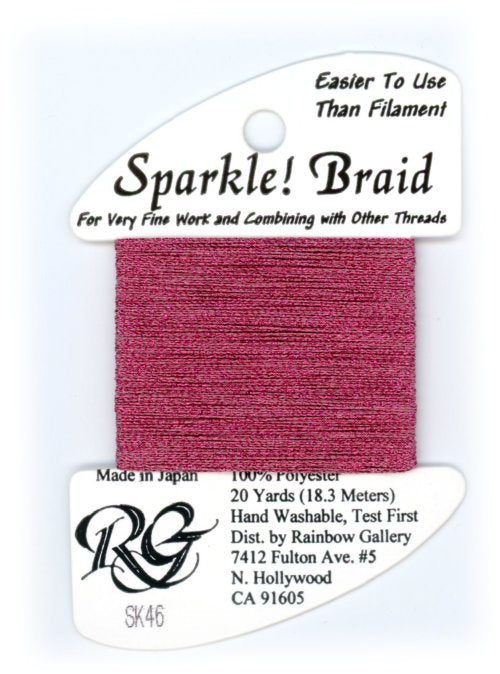 SK46 Raspberry Shimmer - Sparkle Braid