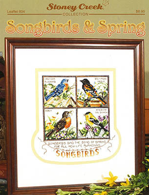 Songbirds & Spring counted cross stitch chart