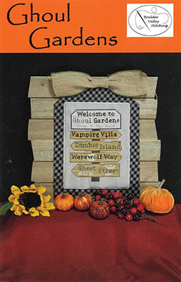 Ghoul Gardens counted cross stitch chart