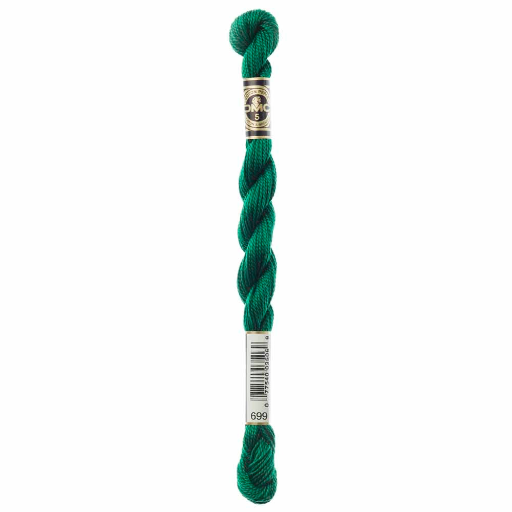 699 Green - DMC #5 Perle Cotton Skein