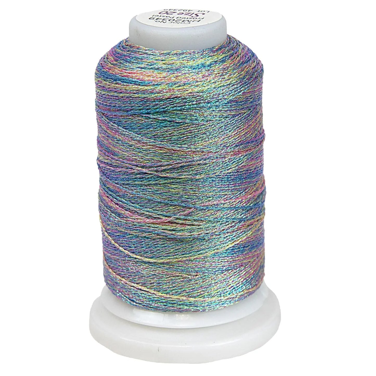 349 Frosted Pastel - Lizbeth metallic #20 crochet/tatting thread