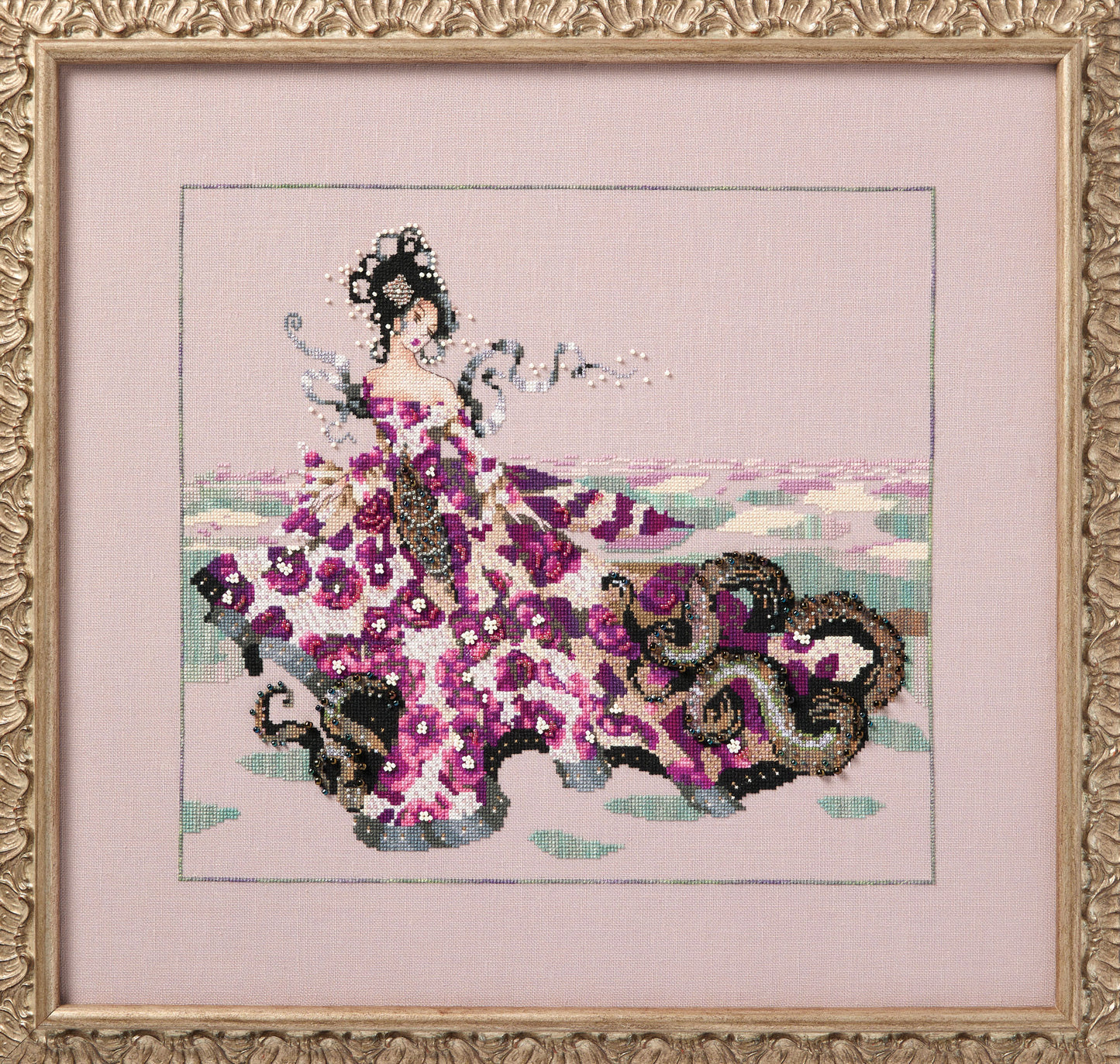 Serpent Queen counted cross stitch
