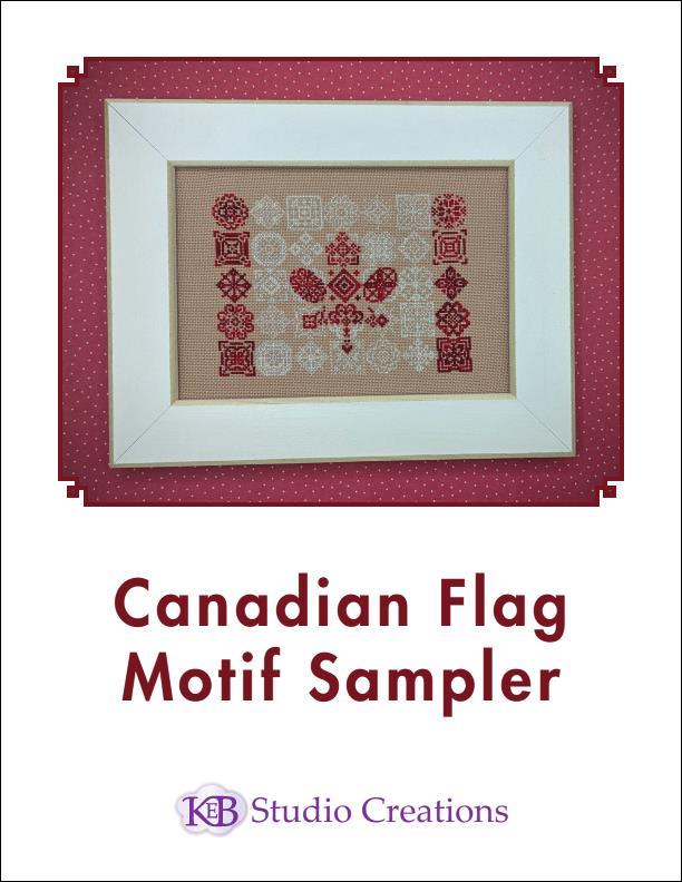 Canadian Flag Sampler Motif counted cross stitch chart