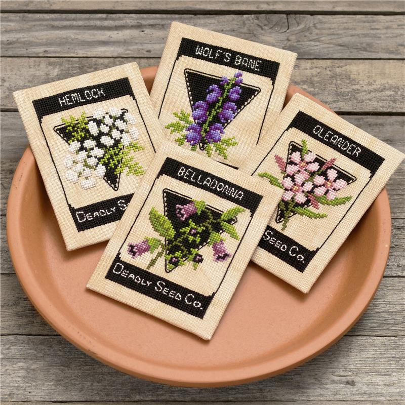 Deadly Seed Co. Poisonous Plants counted cross stitch chart