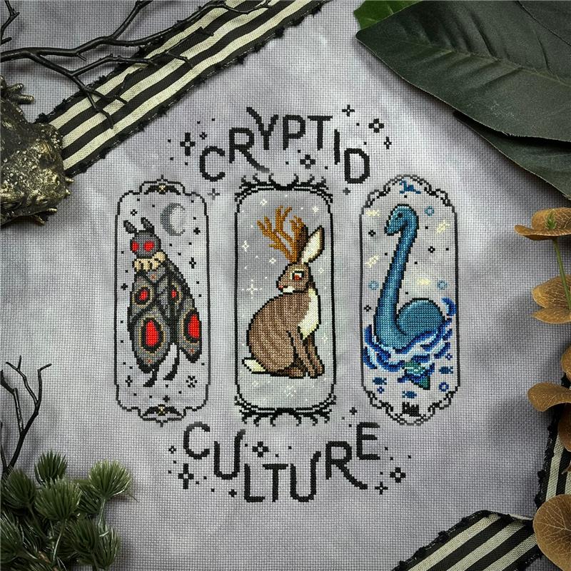 Cryptid Culture counted cross stitch chart