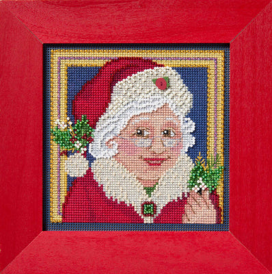 Buttons & Beads Winter - Mrs Claus counted cross stitch kit
