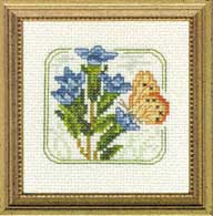 Carolyn's Meadow - Gentian counted cross stitch kit