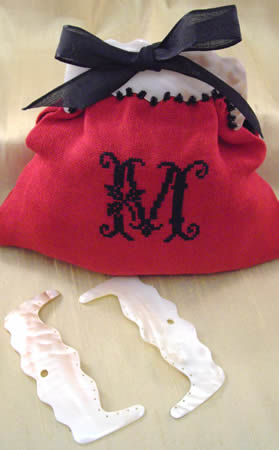 Purse frame - Mother of Pearl - set of 2