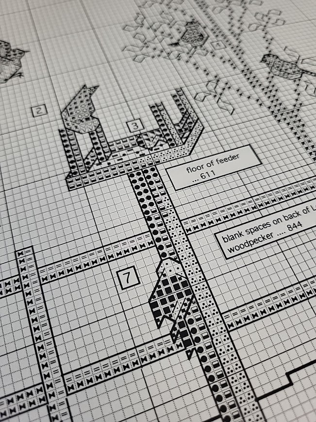 Crossed Wing Collection "Summer Feeder" - counted cross stitch leaflet - consignment