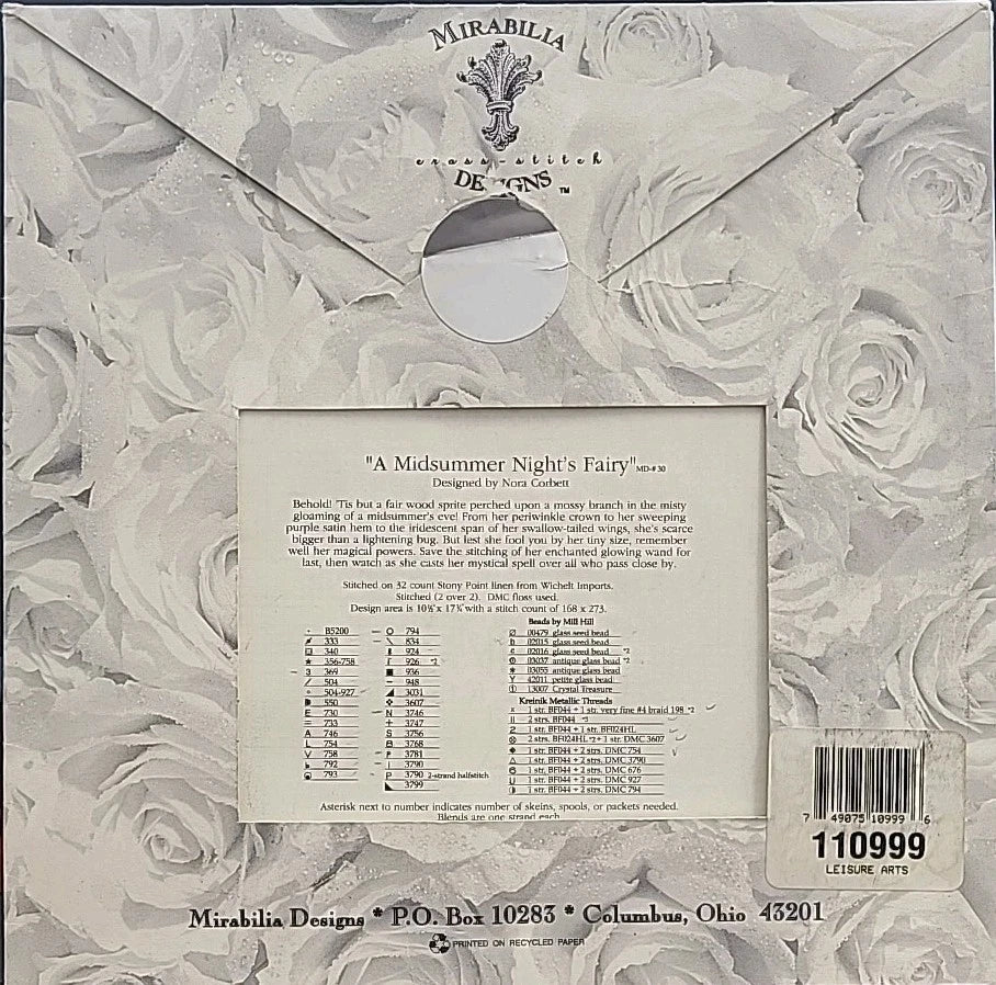 A Midsummer Night's Fairy counted cross stitch design - consignment
