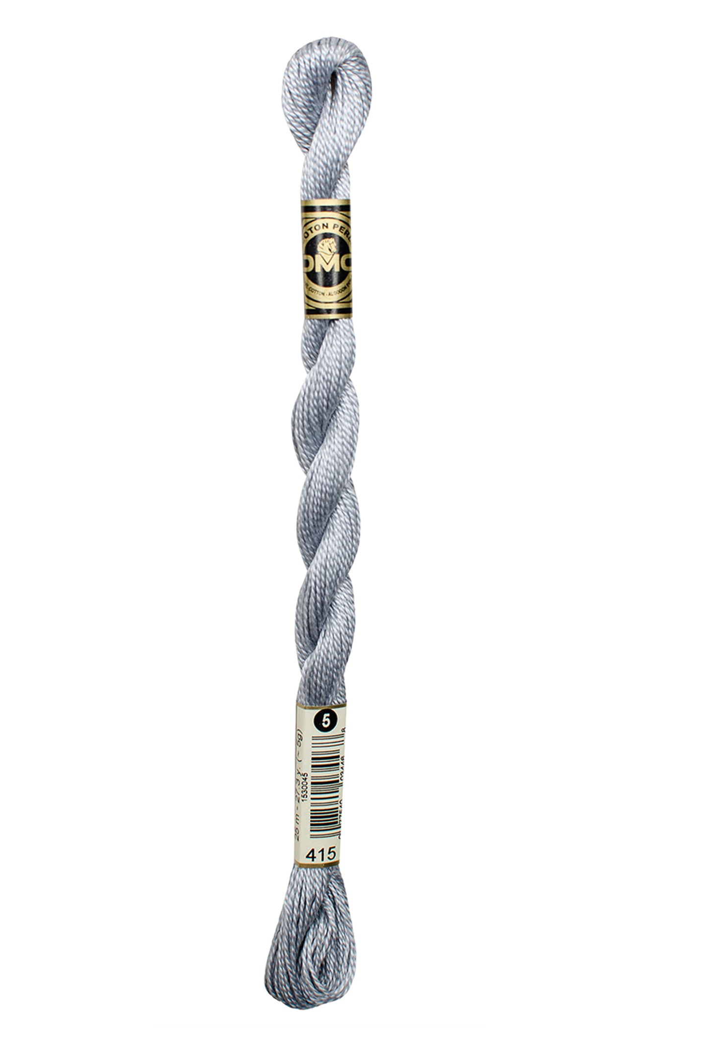 415 Pearl Grey – DMC #5 Perle Cotton Skein