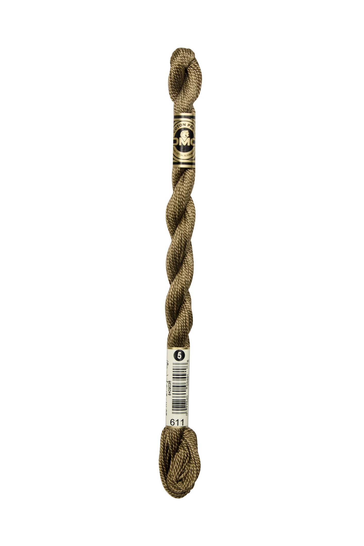 611 Drab Brown – DMC #5 Perle Cotton Skein