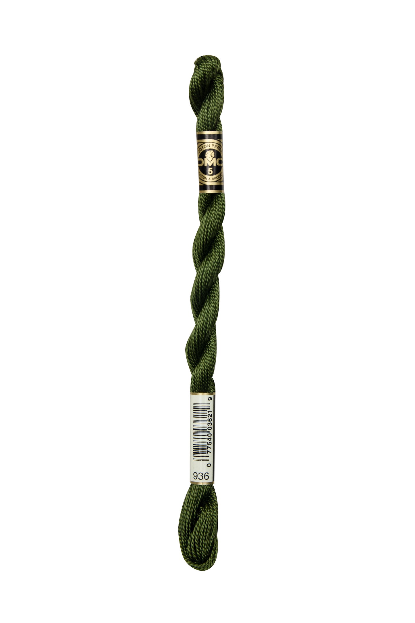936 Very Dark Avocado Green – DMC #5 Perle Cotton Skein