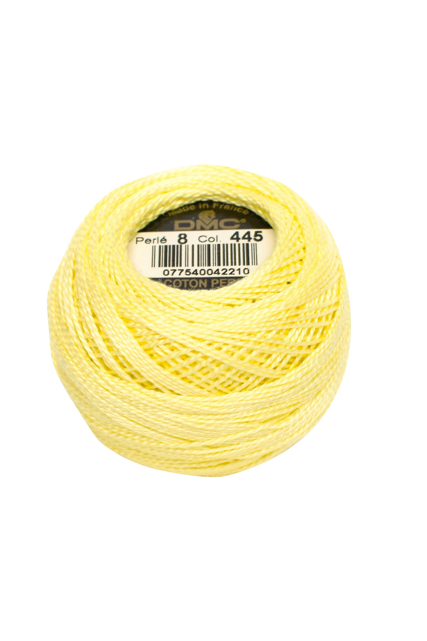 445 Light Lemon – DMC #5 Perle Cotton Ball