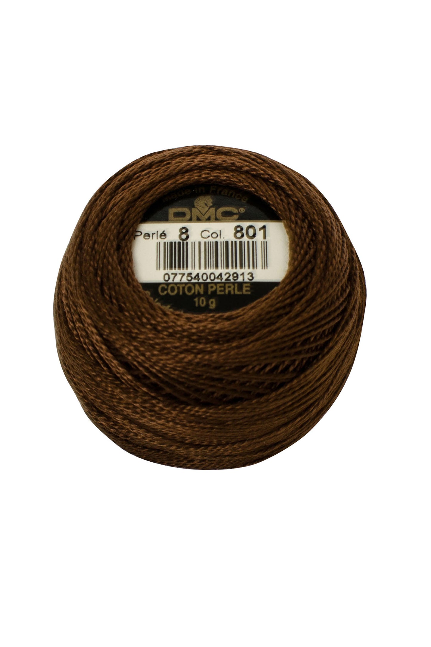 801 Dark Coffee Brown – DMC #5 Perle Cotton Ball