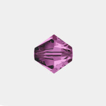 3mm Amethyst Bicone Bead