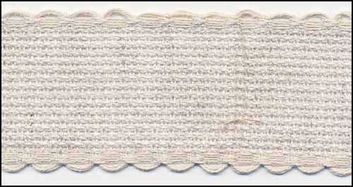 Stitchband - 1.25" Natural 16 ct Scallop Edge