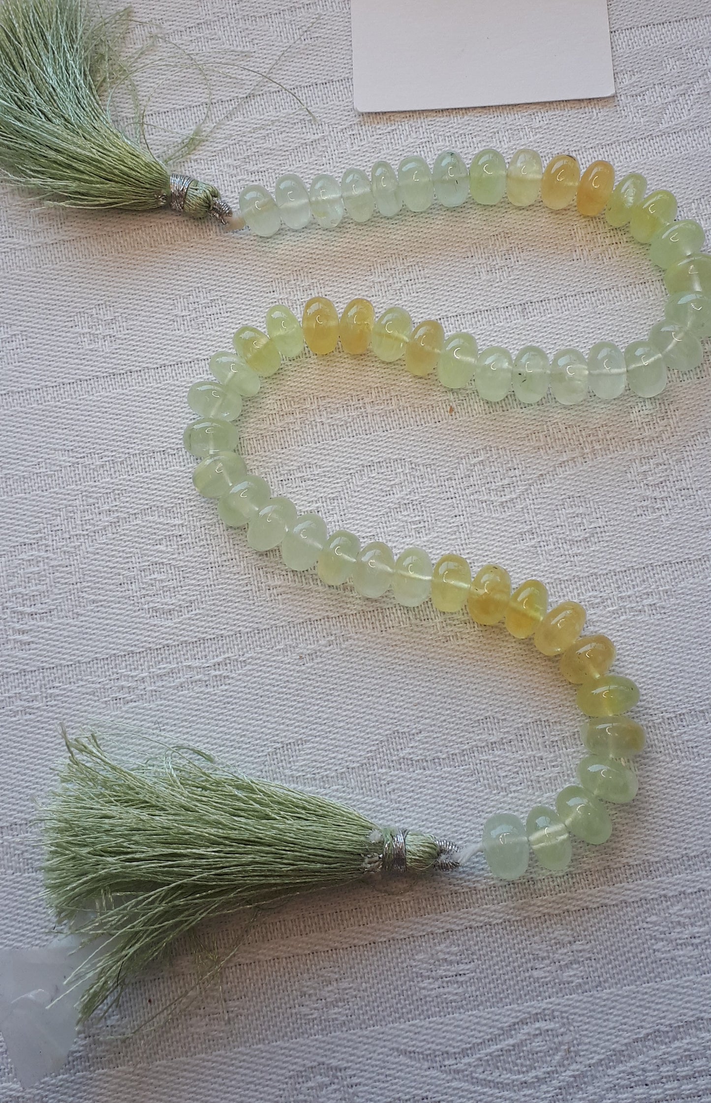 9mm Flat Round Prenite Beads