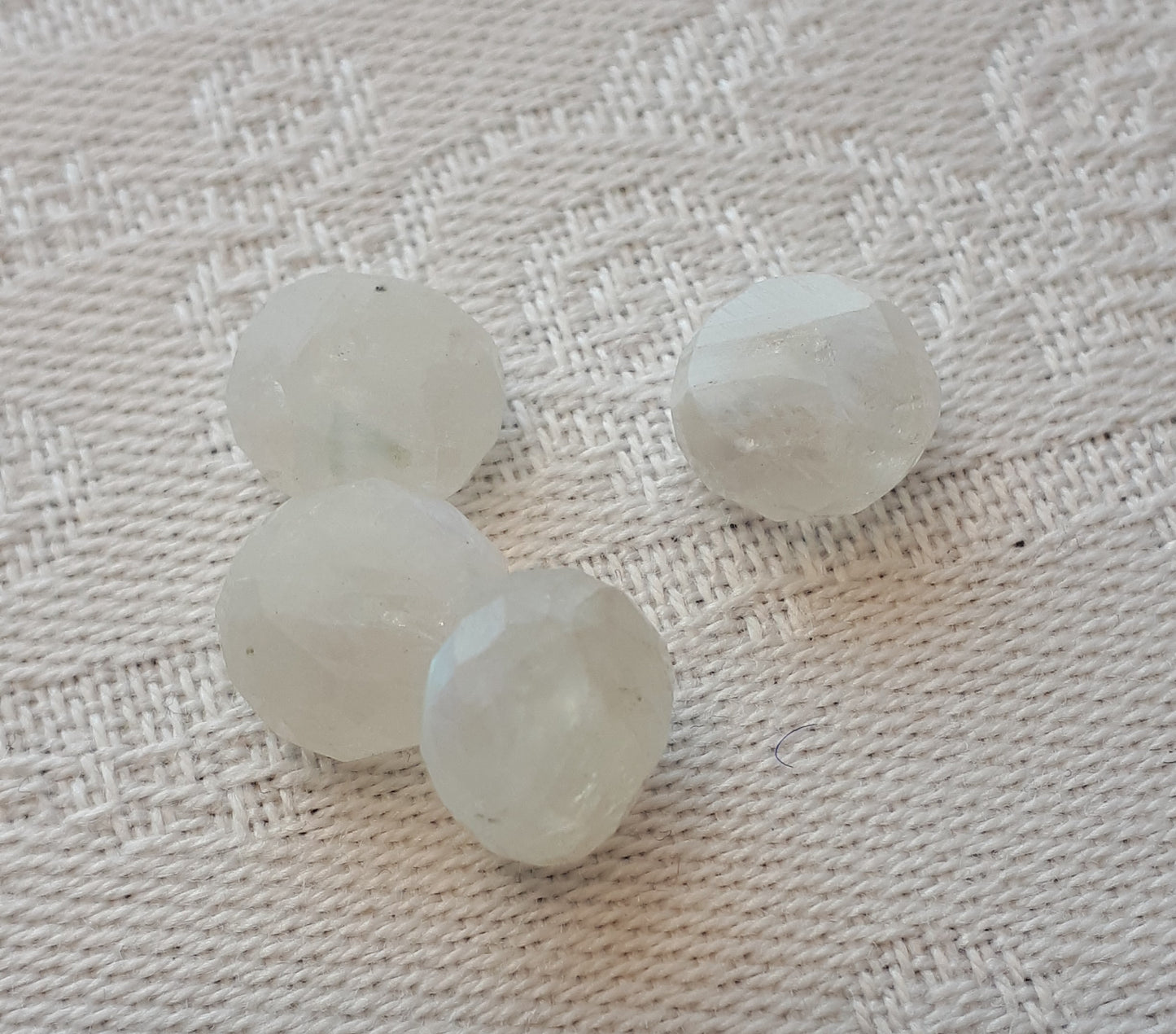 9mm Moonstone Roundel beads