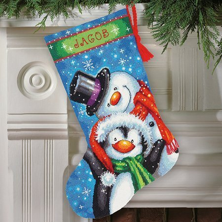 Polar Pals Stocking needlepoint kit
