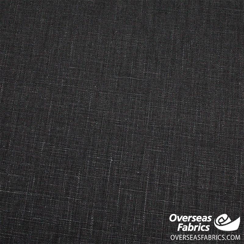 Black Dress-Weight Linen - $0.01 / sq in - SALE!
