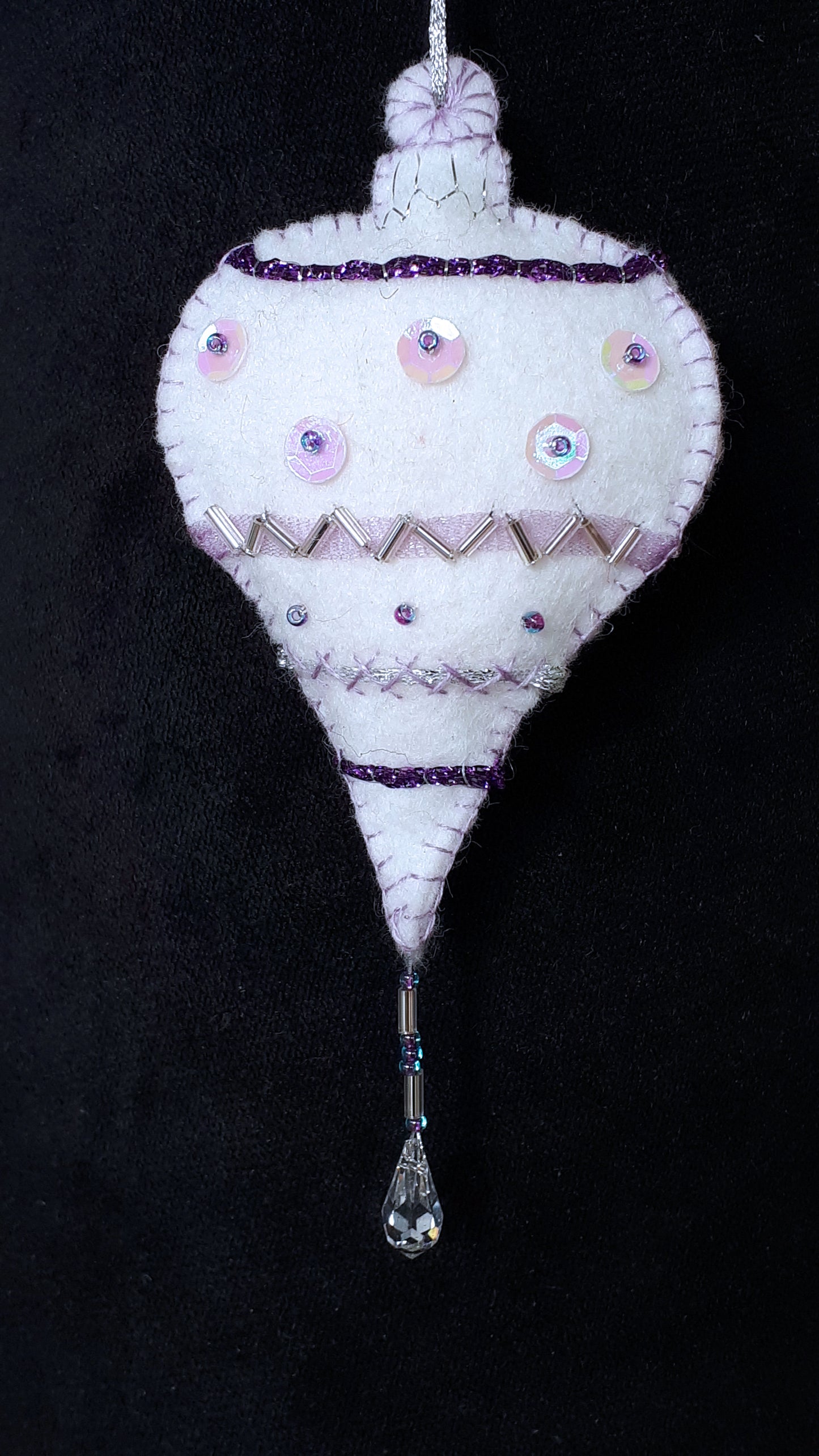 Amethyst Ice felt ornament kit