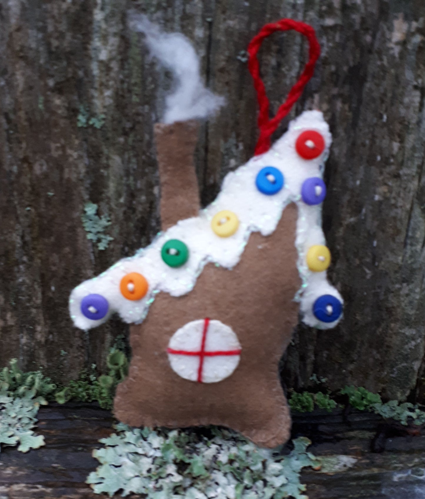 Crooked Little House felt ornament kit