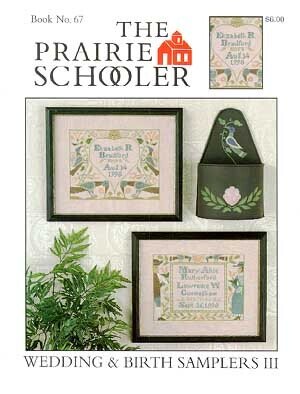 Wedding & Birth Samplers III counted cross stitch leaflet