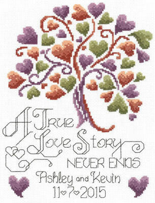 Love Story Wedding cross stitch chart