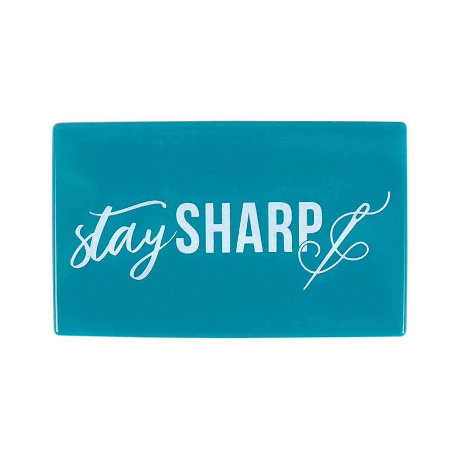 "Stay Sharp" magnetic needle case