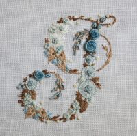 A Flower Alphabet embroidery book