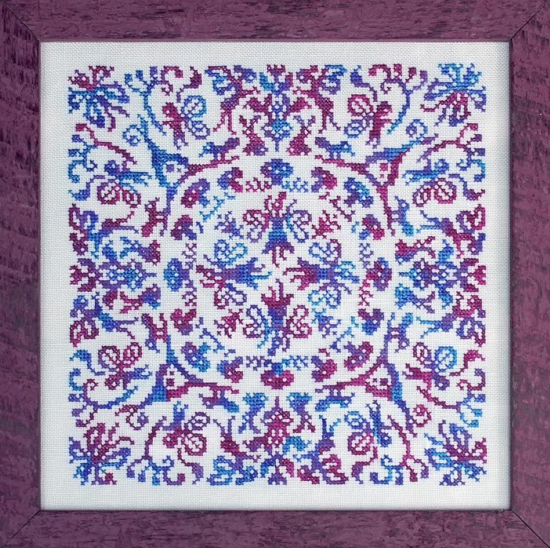 Fairy Ring Around the Rosie counted cross stitch chart