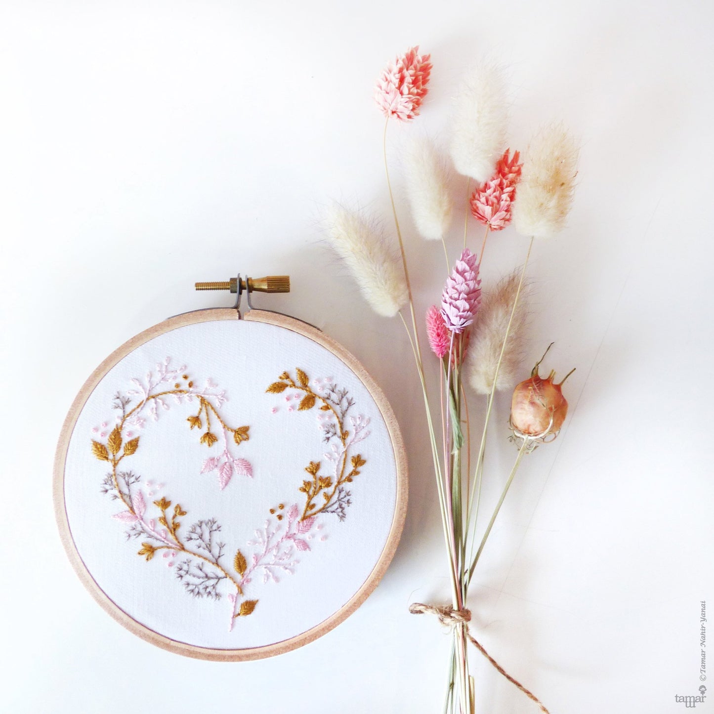 Wildflower Heart embroidery kit