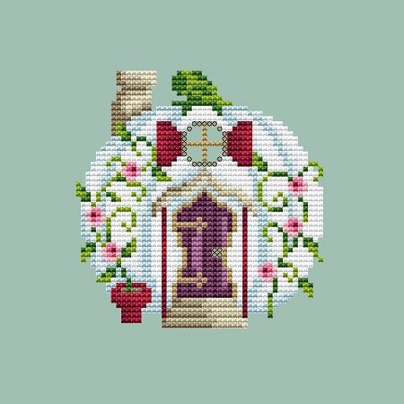 White Pumpkin House counted cross stitch chart – The Stitcher's Muse ...
