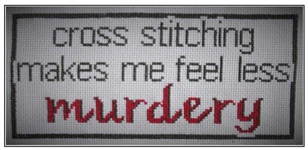 Murdery counted cross stitch chart