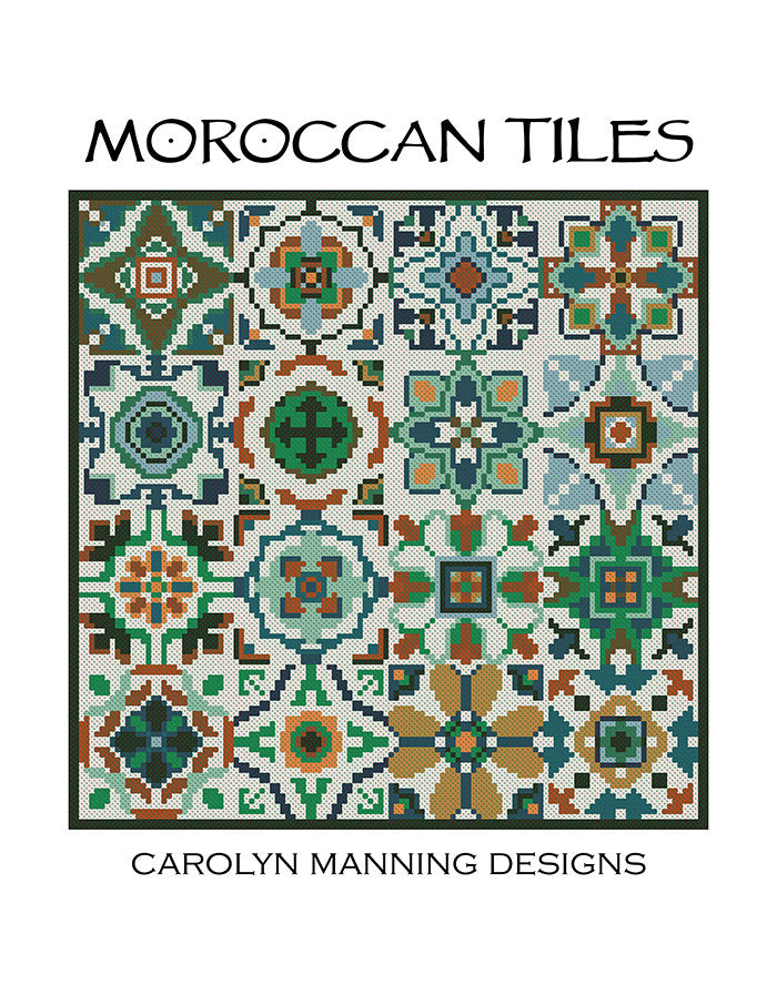 Moroccan Tiles counted cross stitch chart