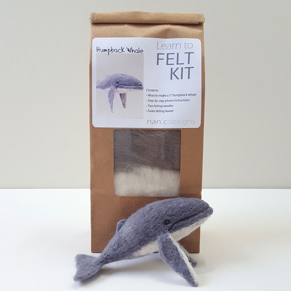 Humpback Whale felting kit