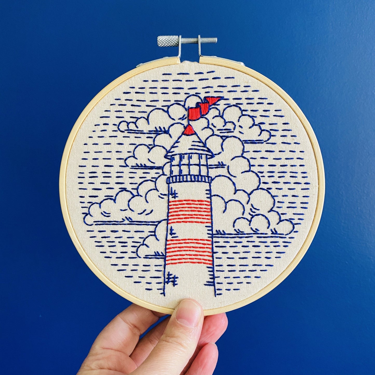 Lighthouse embroidery kit
