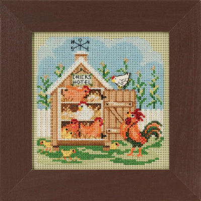 Chicks Hotel counted cross stitch kit