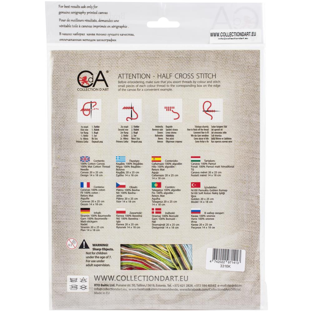 White Wren needlepoint kit