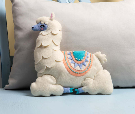 Llama Baby felt appliqué kit