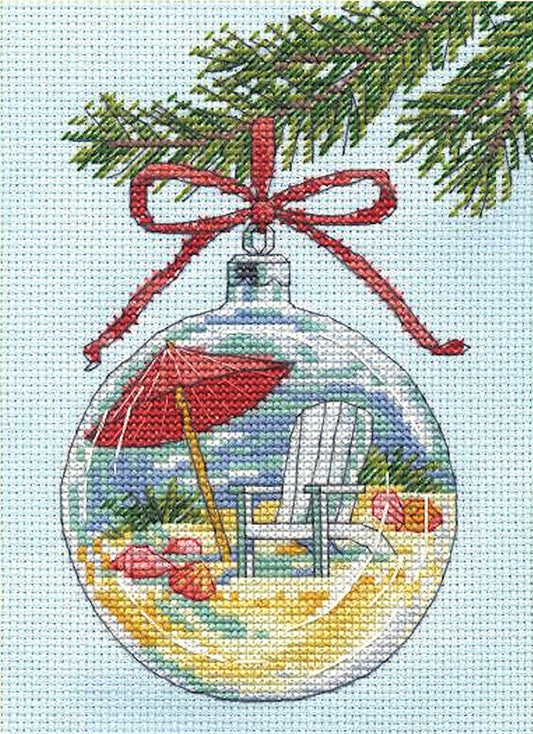 Beach Ornament counted cross stitch kit